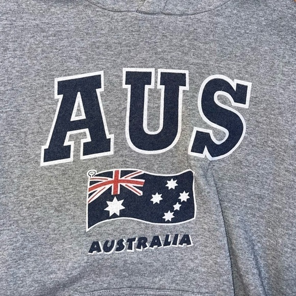 Australia Gray Mr. Kangaroo Hoodie Size Small - Picture 2 of 3